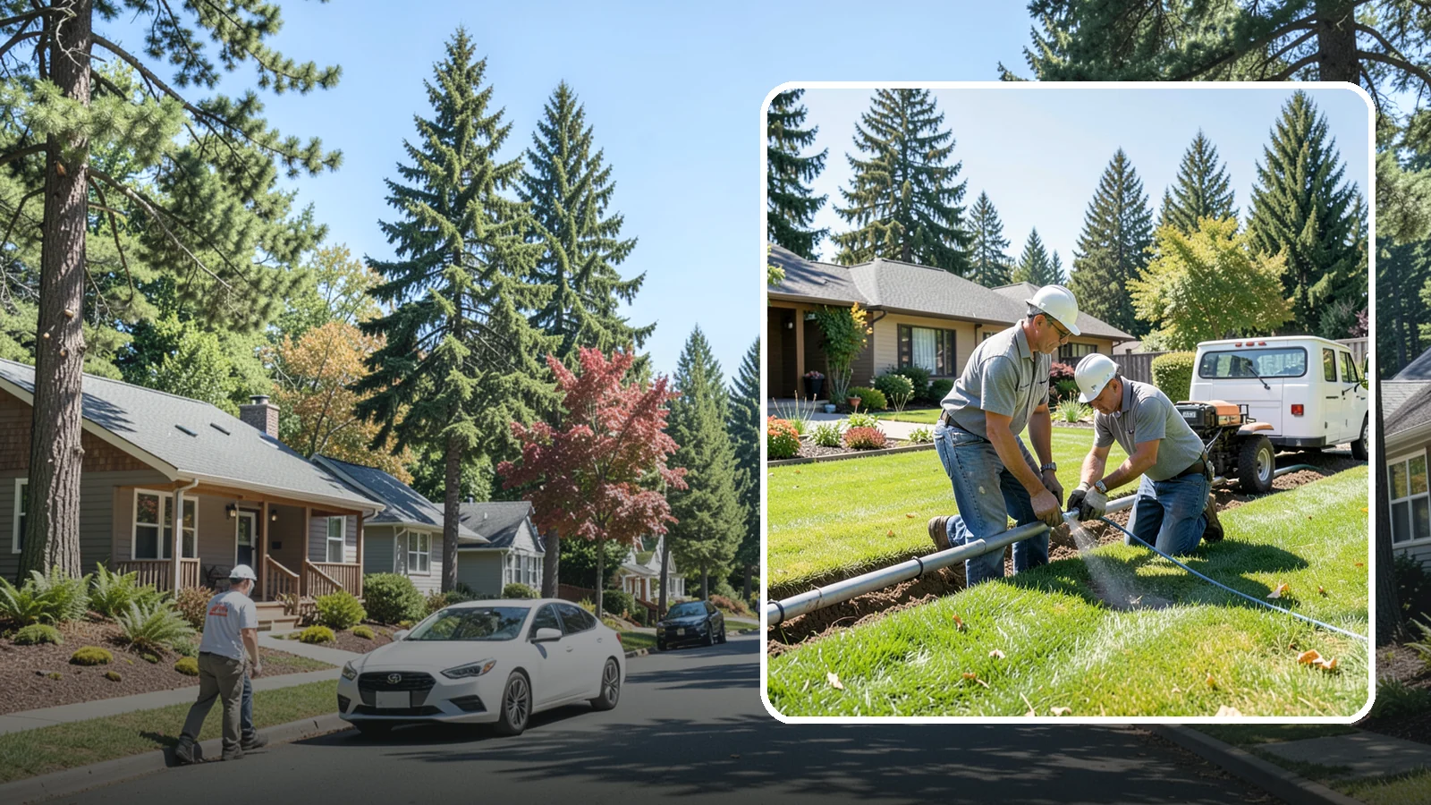 Mainline Leak Repair in Orting, Pierce County, WA - We repair pressurized mainline leaks that cause constant water flow, low pressure, and soggy ground even when your sprinklers are...