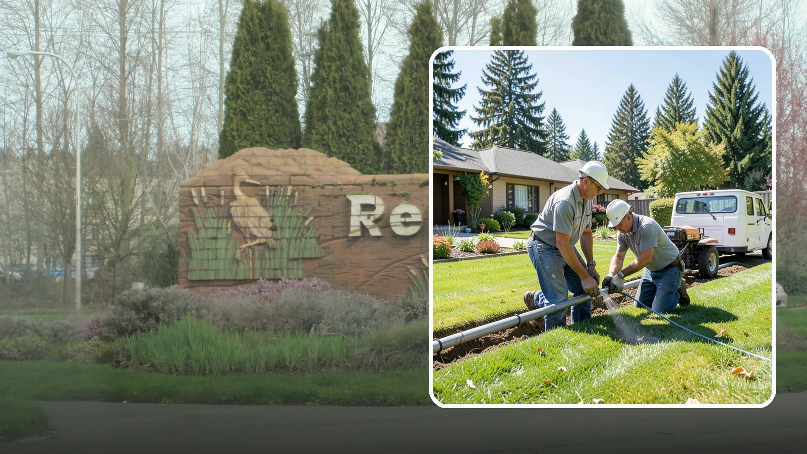 Mainline Leak Repair in Renton, King County, WA - We repair pressurized mainline leaks that cause constant water flow, low pressure, and soggy ground even when your sprinklers are...