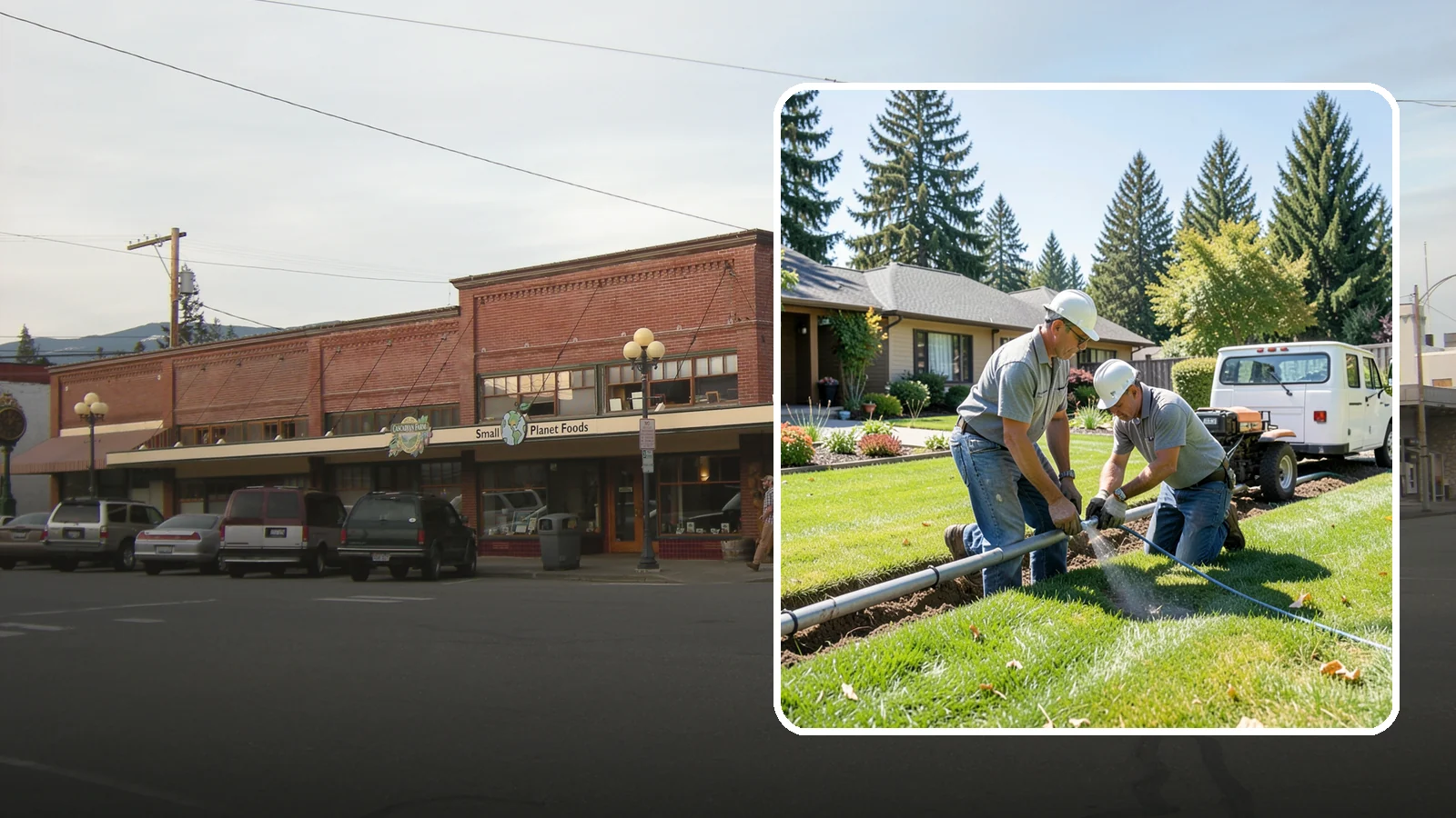 Mainline Leak Repair in Sedro-Woolley, Skagit County, WA - We repair pressurized mainline leaks that cause constant water flow, low pressure, and soggy ground even when your sprinklers are...