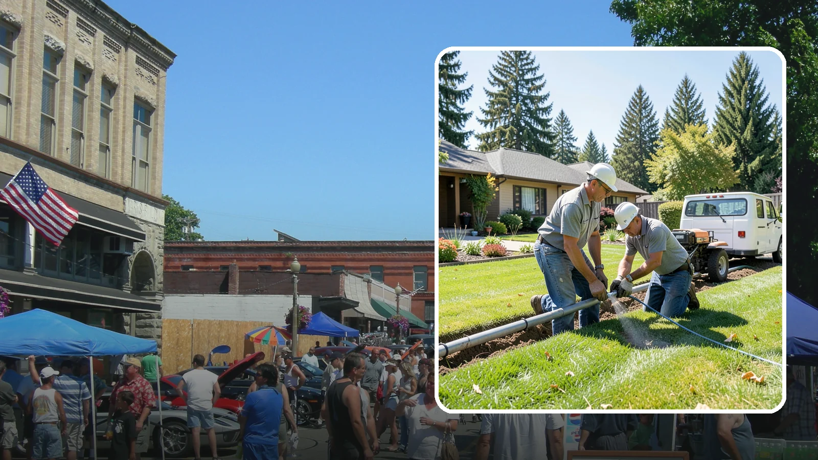 Mainline Leak Repair in Snohomish, Snohomish County, WA - We repair pressurized mainline leaks that cause constant water flow, low pressure, and soggy ground even when your sprinklers are...