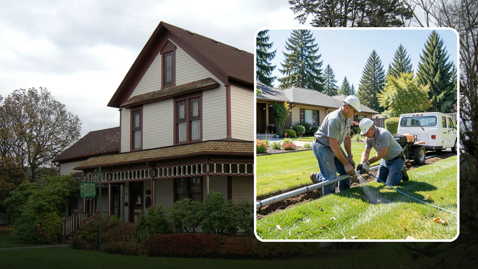 Mainline Leak Repair in Sumner, Pierce County, WA - We repair pressurized mainline leaks that cause constant water flow, low pressure, and soggy ground even when your sprinklers are...