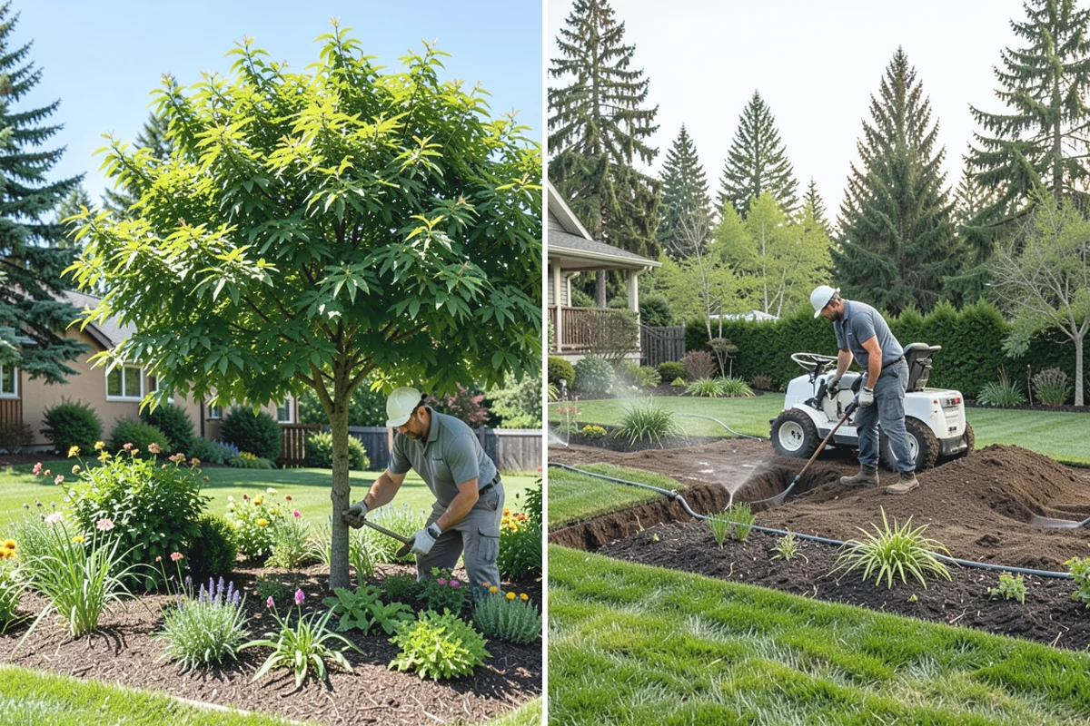 Maple Tree Pruning in Auburn, King County, WA - Assess structure and identify weak unions