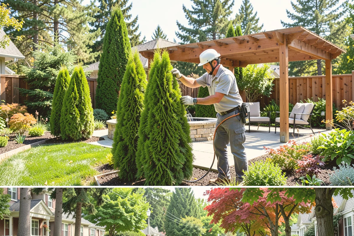 Maple Tree Pruning in Beaux Arts Village, King County, WA - Best pruned in late winter dormancy to minimize sap bleeding.