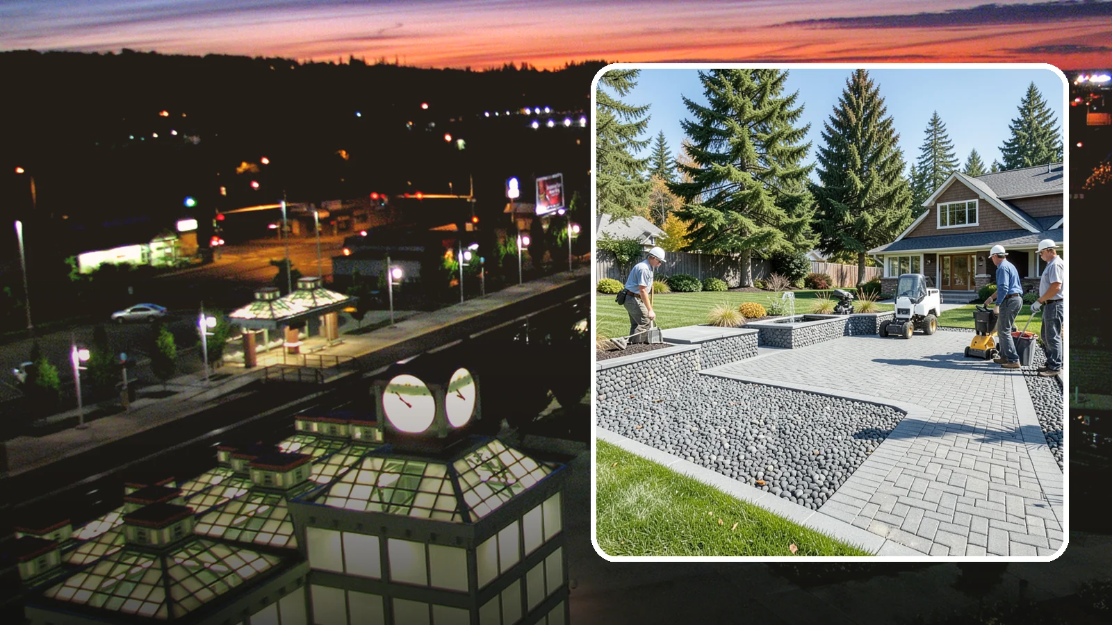 Mexican Beach Pebble Installation in Auburn, King County, WA - Smooth, dark, ocean-tumbled pebbles that deliver a refined, high-end look for modern beds and water features.