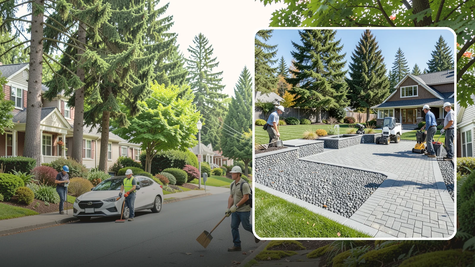 Mexican Beach Pebble Installation in Beaux Arts Village, King County, WA - Smooth, dark, ocean-tumbled pebbles that deliver a refined, high-end look for modern beds and water features.