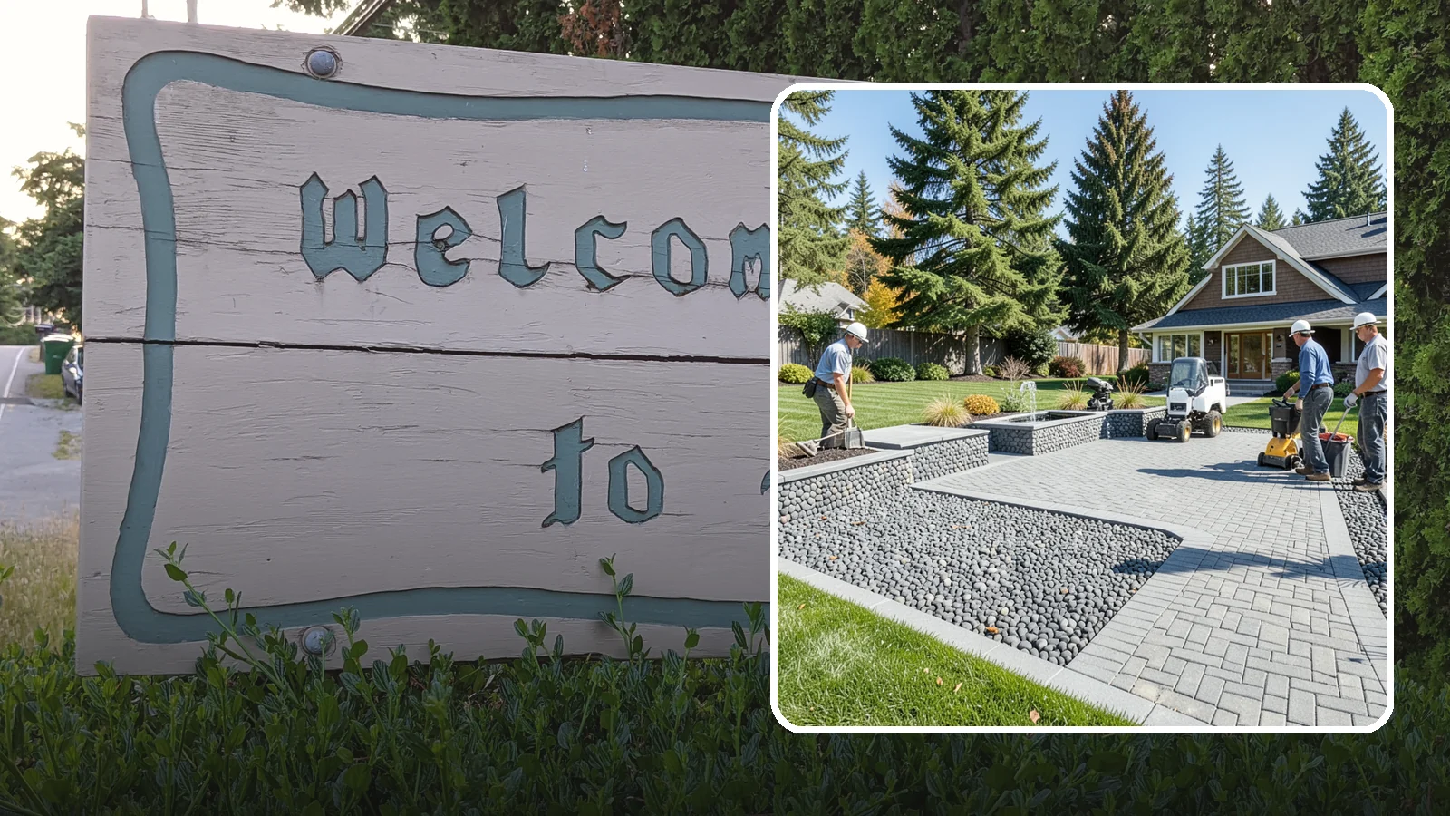 Mexican Beach Pebble Installation in Brier, Snohomish County, WA - Smooth, dark, ocean-tumbled pebbles that deliver a refined, high-end look for modern beds and water features.