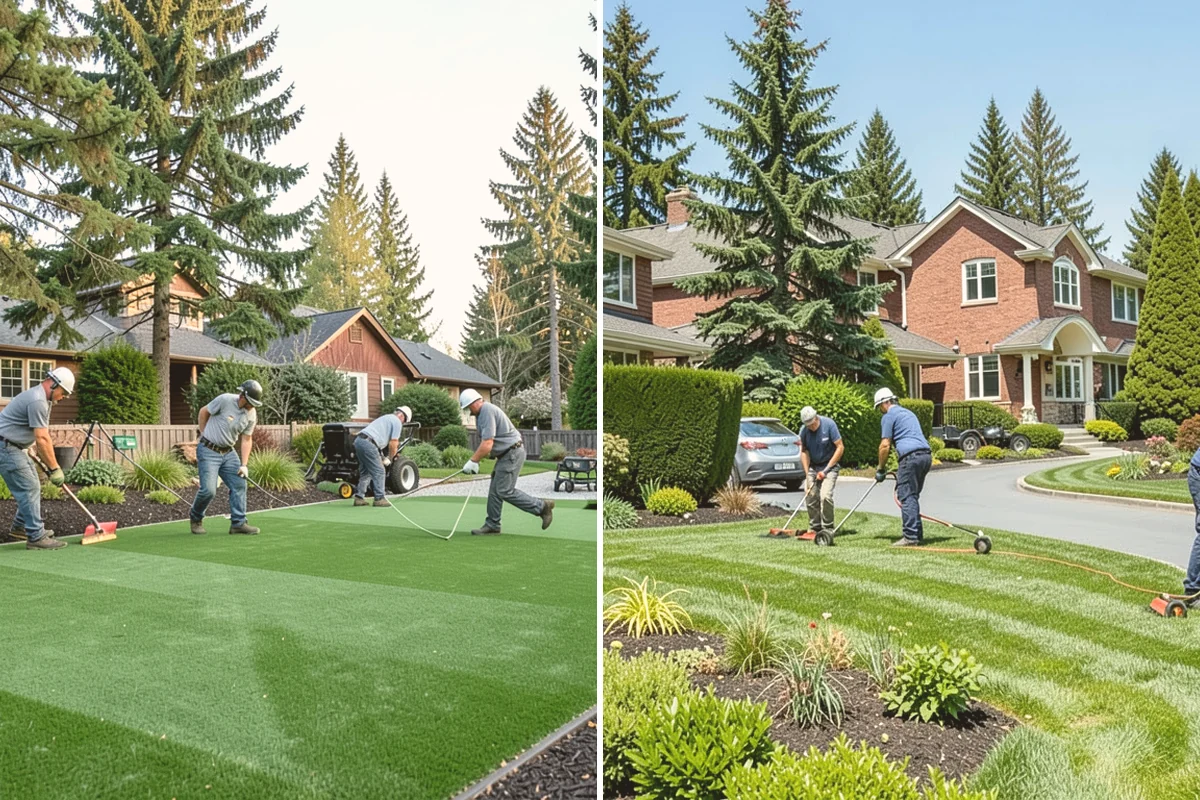 Mexican Beach Pebble Installation in Brier, Snohomish County, WA - Shape and grade the feature bed with clean, defined edges