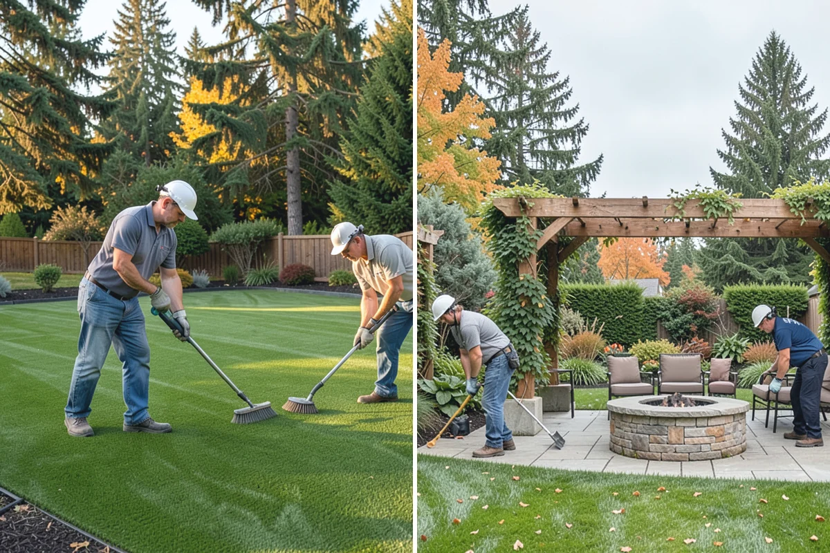 Mexican Beach Pebble Installation in Darrington, Snohomish County, WA - Shape and grade the feature bed with clean, defined edges