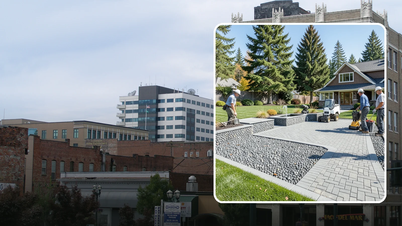 Mexican Beach Pebble Installation in Everett, Snohomish County, WA - Smooth, dark, ocean-tumbled pebbles that deliver a refined, high-end look for modern beds and water features.