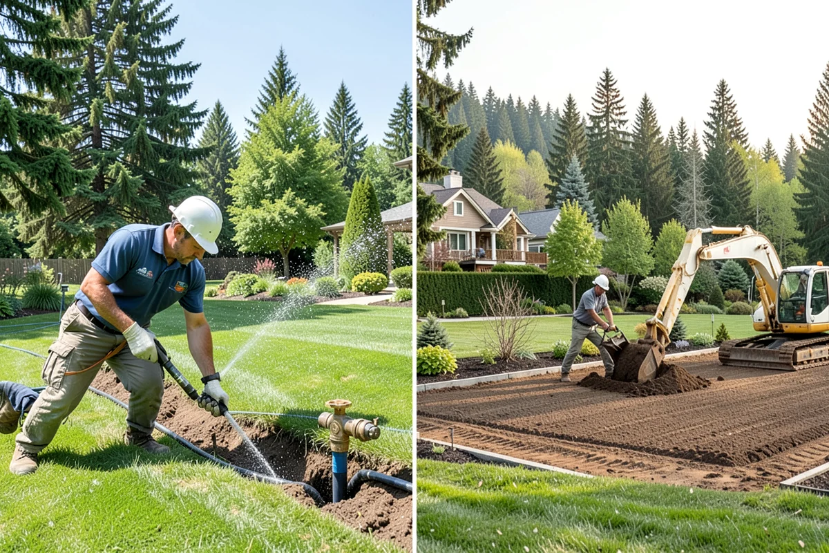 Mexican Beach Pebble Installation in Federal Way, King County, WA - Shape and grade the feature bed with clean, defined edges