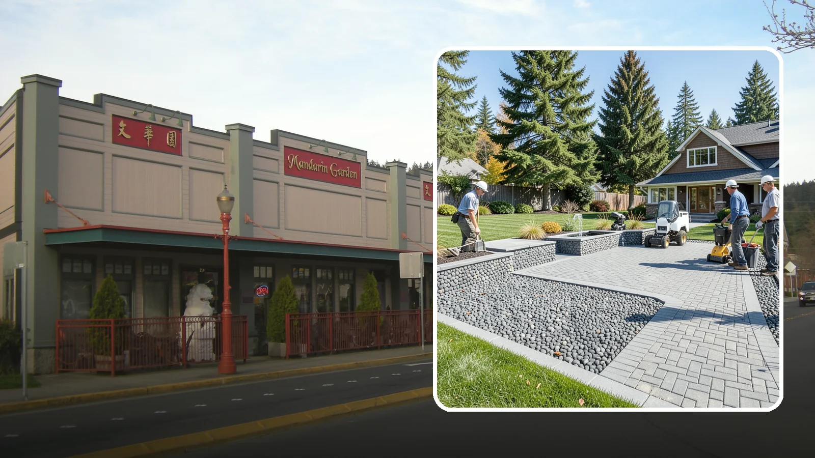 Mexican Beach Pebble Installation in Issaquah, King County, WA - Smooth, dark, ocean-tumbled pebbles that deliver a refined, high-end look for modern beds and water features.