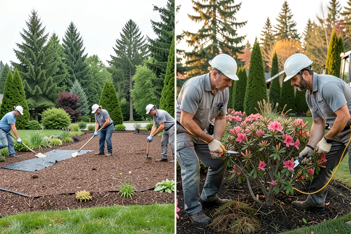 Mexican Beach Pebble Installation in Lakewood, Pierce County, WA - Shape and grade the feature bed with clean, defined edges