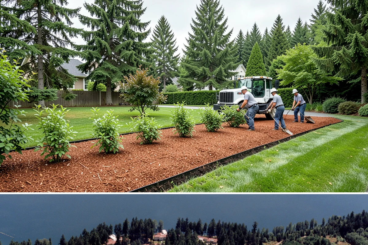 Mexican Beach Pebble Installation in Lakewood, Pierce County, WA - Mexican beach pebble installs in any season, though it looks its dramatic best glistening under our wet Northwest skies right...