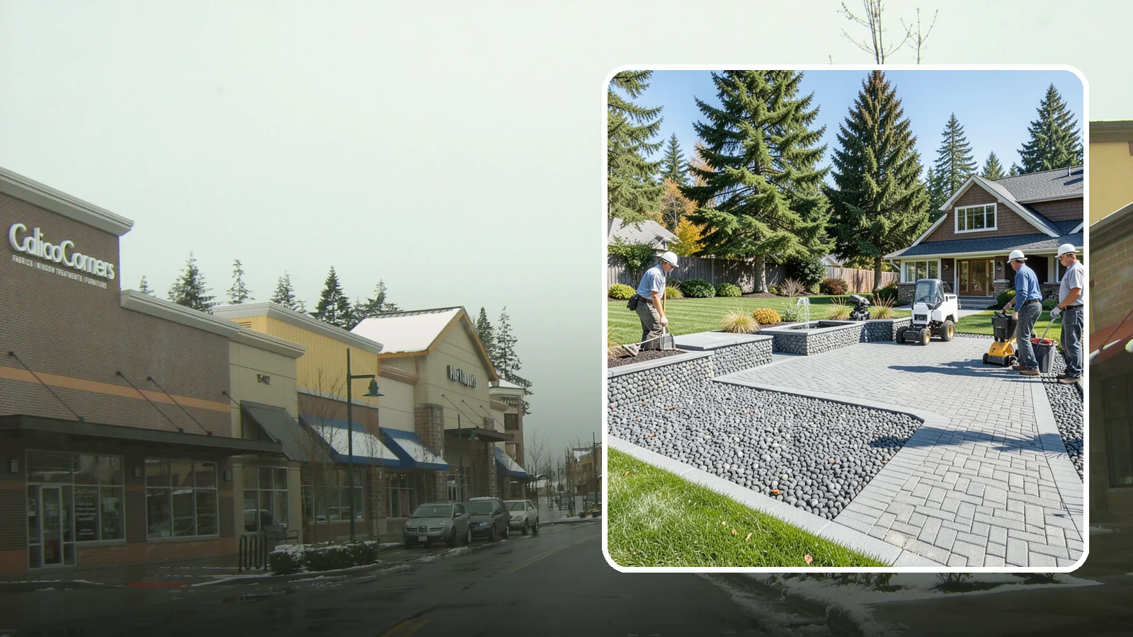 Mexican Beach Pebble Installation in Mill Creek, Snohomish County, WA - Smooth, dark, ocean-tumbled pebbles that deliver a refined, high-end look for modern beds and water features.