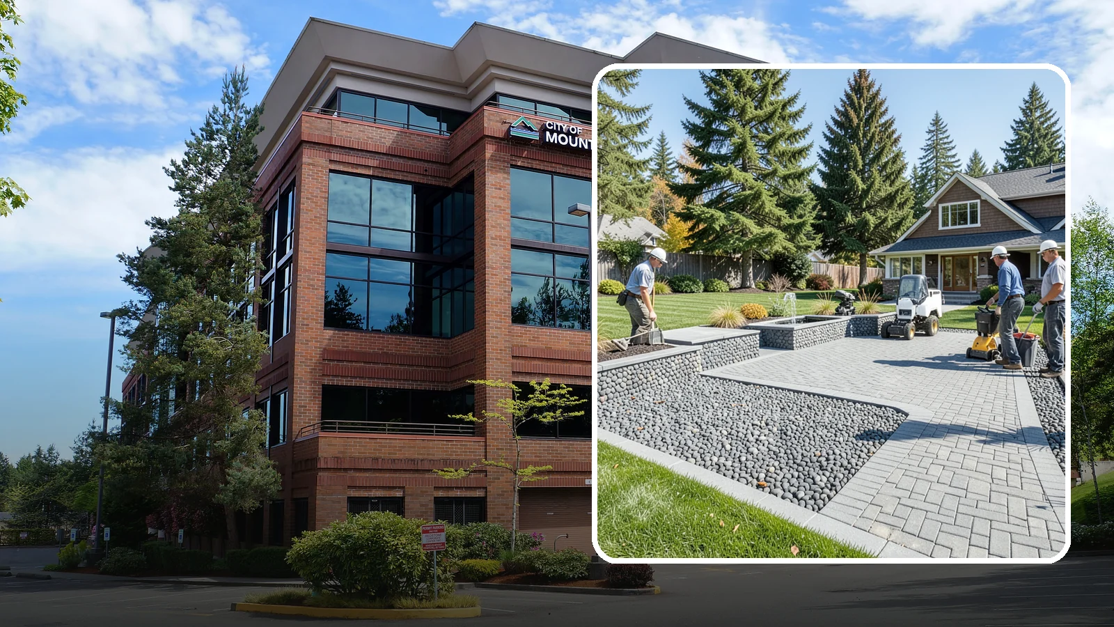 Mexican Beach Pebble Installation in Mountlake Terrace, Snohomish County, WA - Smooth, dark, ocean-tumbled pebbles that deliver a refined, high-end look for modern beds and water features.