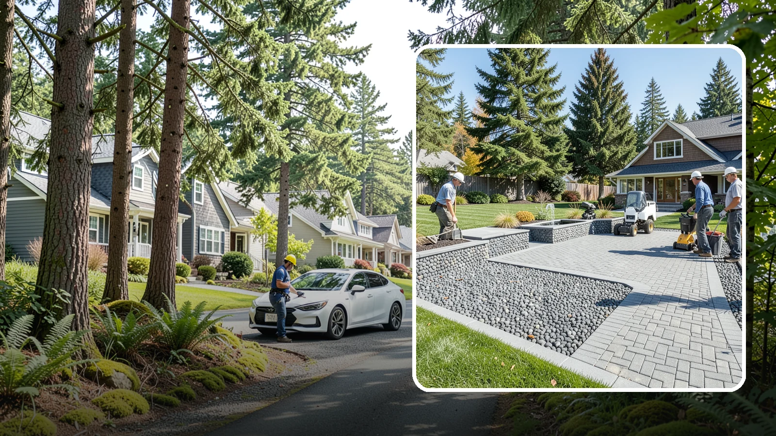 Mexican Beach Pebble Installation in Normandy Park, King County, WA - Smooth, dark, ocean-tumbled pebbles that deliver a refined, high-end look for modern beds and water features.