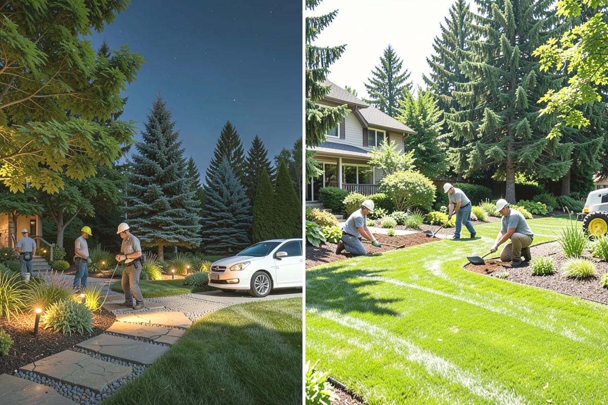 Mexican Beach Pebble Installation in North Bend, King County, WA - Shape and grade the feature bed with clean, defined edges