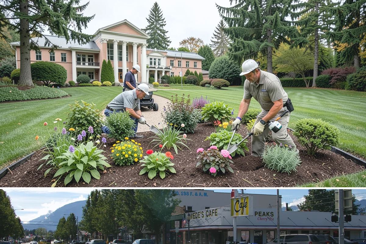 Mexican Beach Pebble Installation in North Bend, King County, WA - Mexican beach pebble installs in any season, though it looks its dramatic best glistening under our wet Northwest skies right...