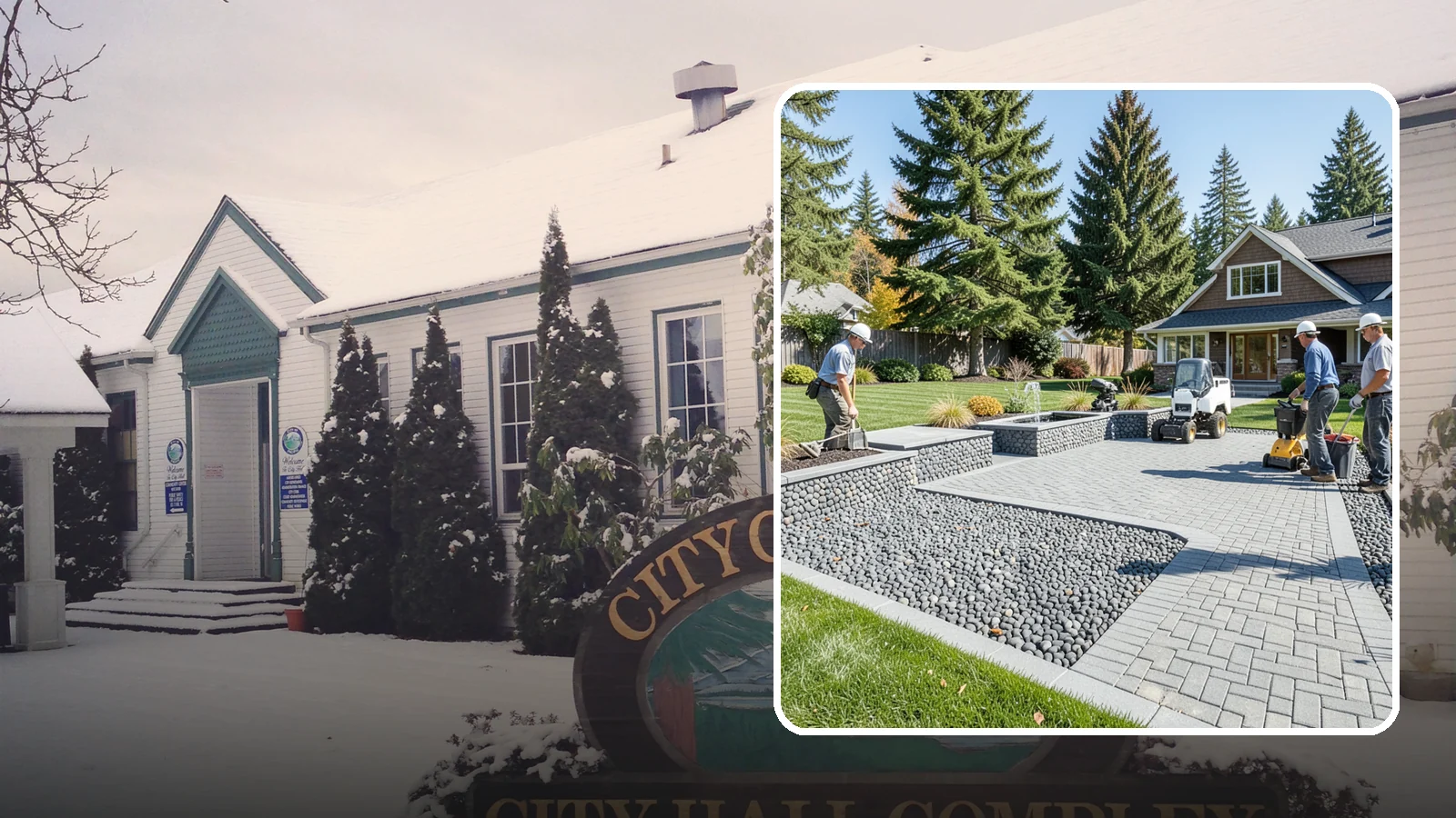 Mexican Beach Pebble Installation in Pacific, King County, WA - Smooth, dark, ocean-tumbled pebbles that deliver a refined, high-end look for modern beds and water features.
