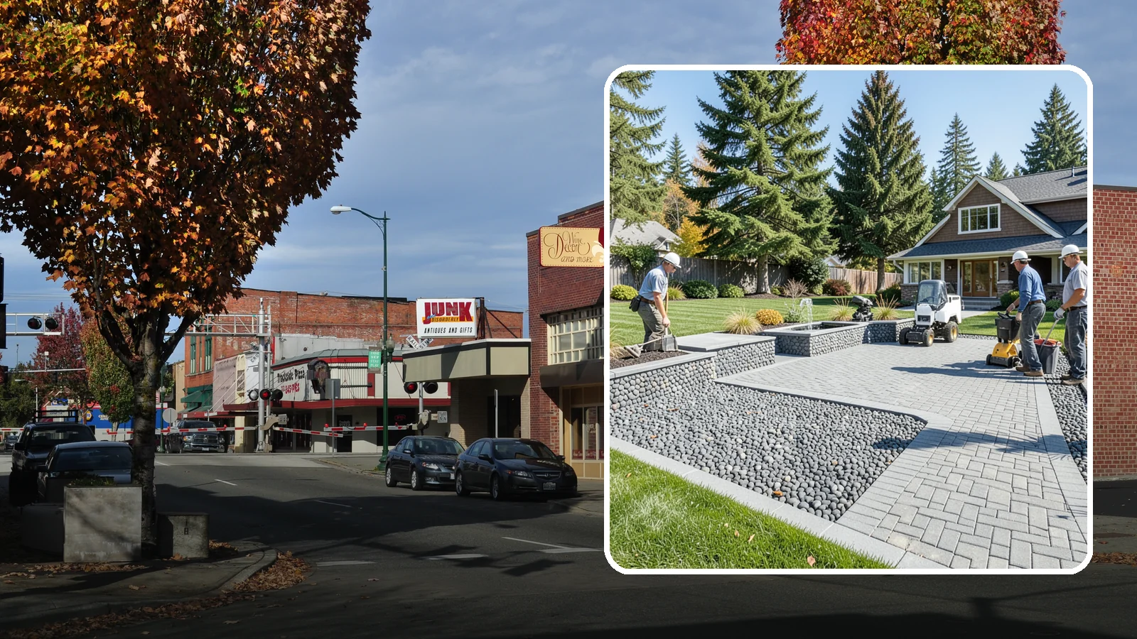 Mexican Beach Pebble Installation in Puyallup, Pierce County, WA - Smooth, dark, ocean-tumbled pebbles that deliver a refined, high-end look for modern beds and water features.