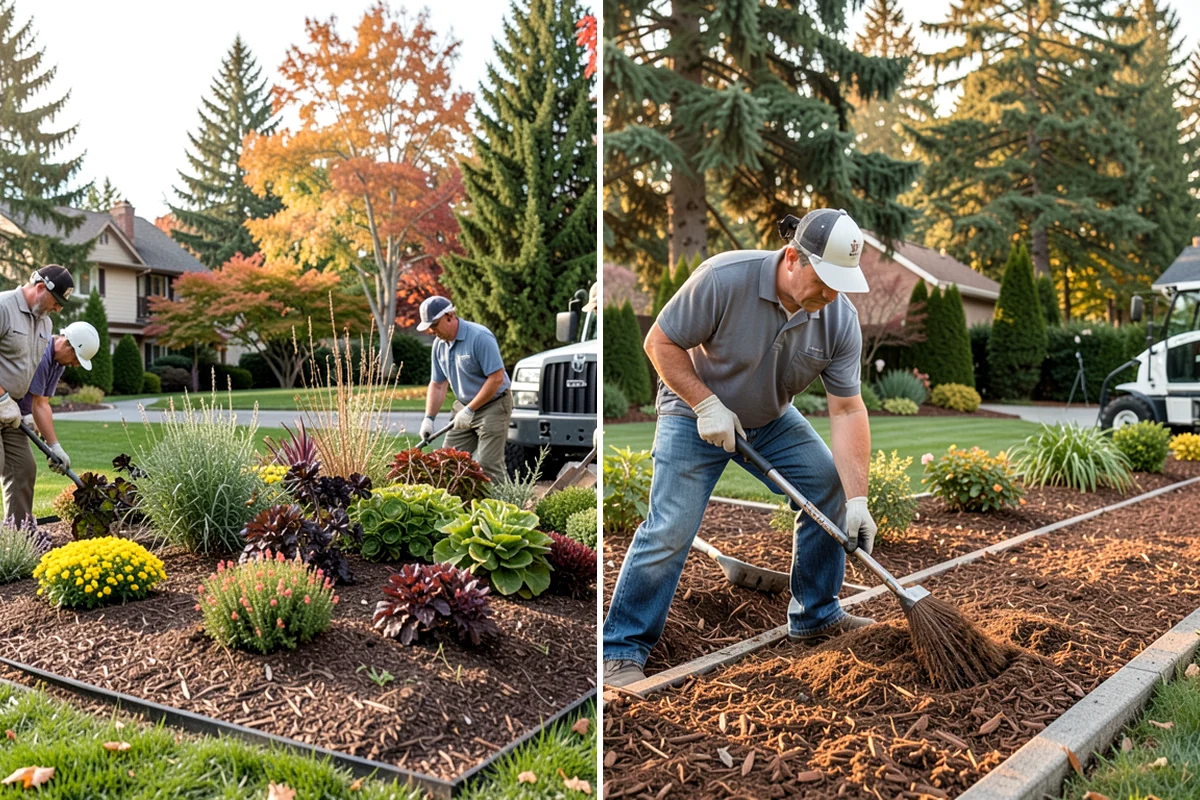 Mexican Beach Pebble Installation in Seattle, King County, WA - Shape and grade the feature bed with clean, defined edges