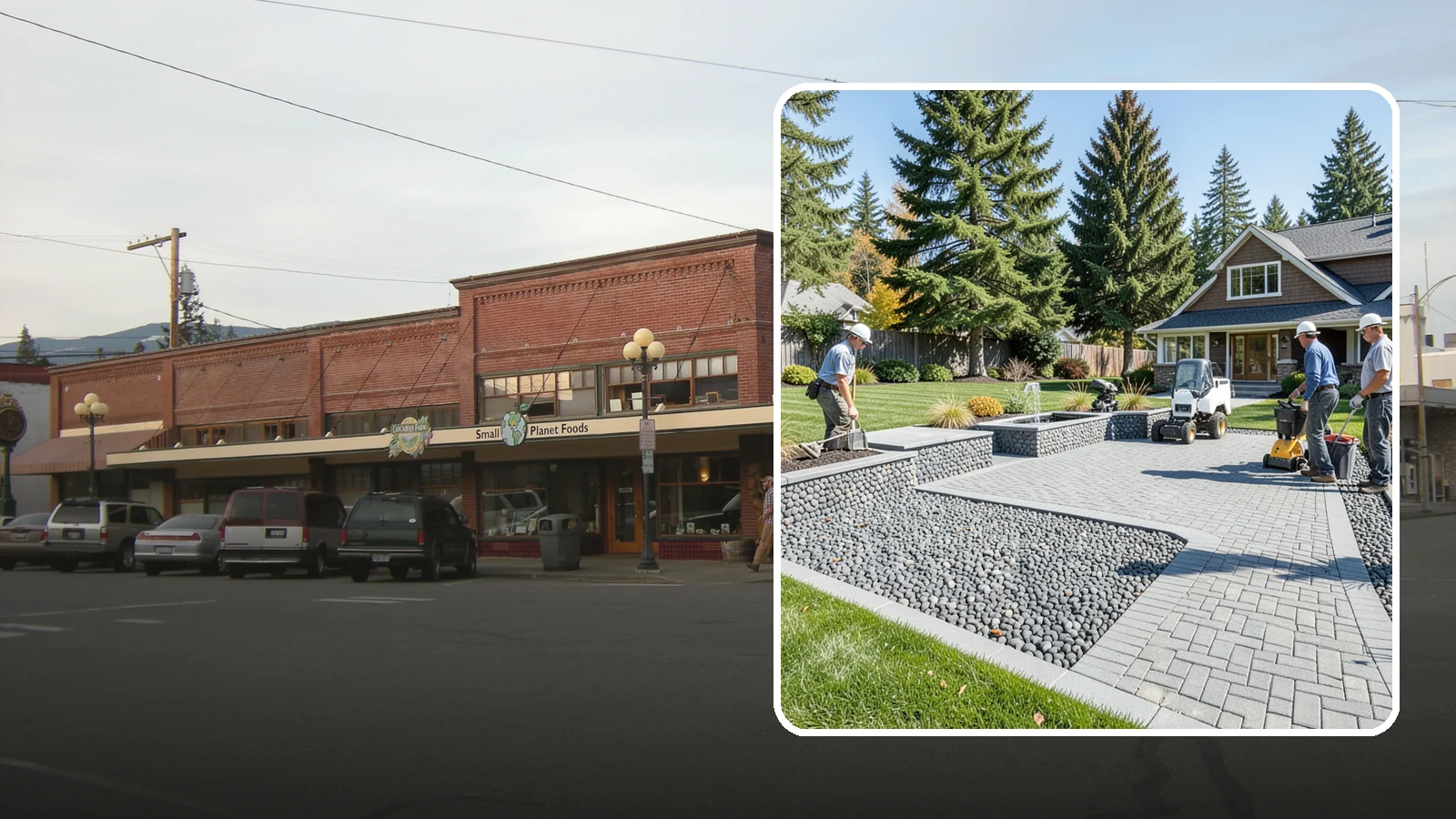 Mexican Beach Pebble Installation in Sedro-Woolley, Skagit County, WA - Smooth, dark, ocean-tumbled pebbles that deliver a refined, high-end look for modern beds and water features.