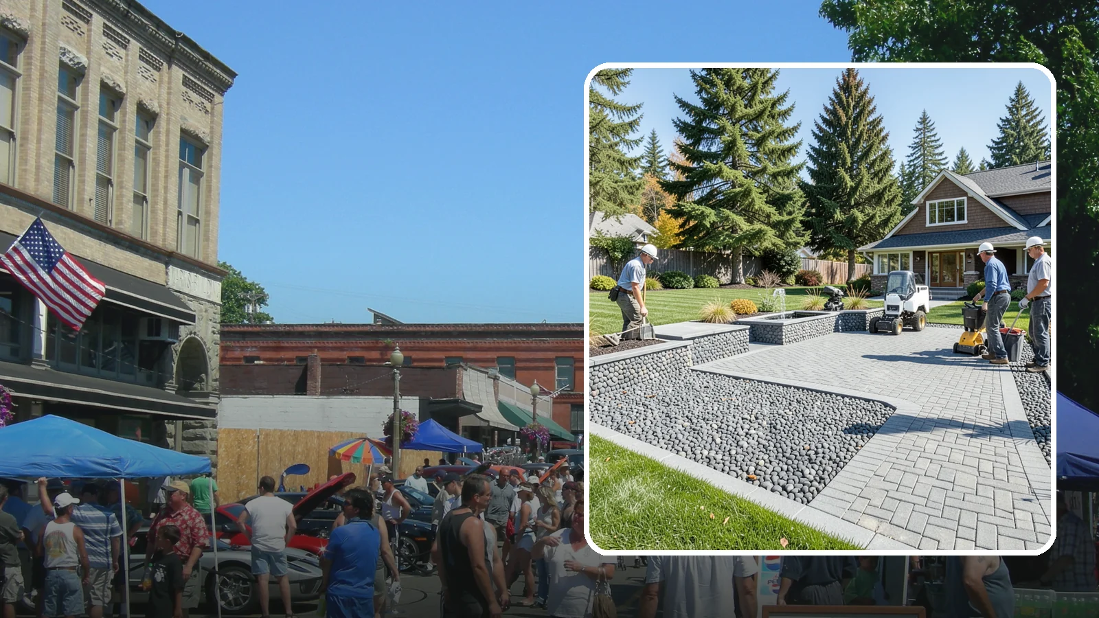 Mexican Beach Pebble Installation in Snohomish, Snohomish County, WA - Smooth, dark, ocean-tumbled pebbles that deliver a refined, high-end look for modern beds and water features.