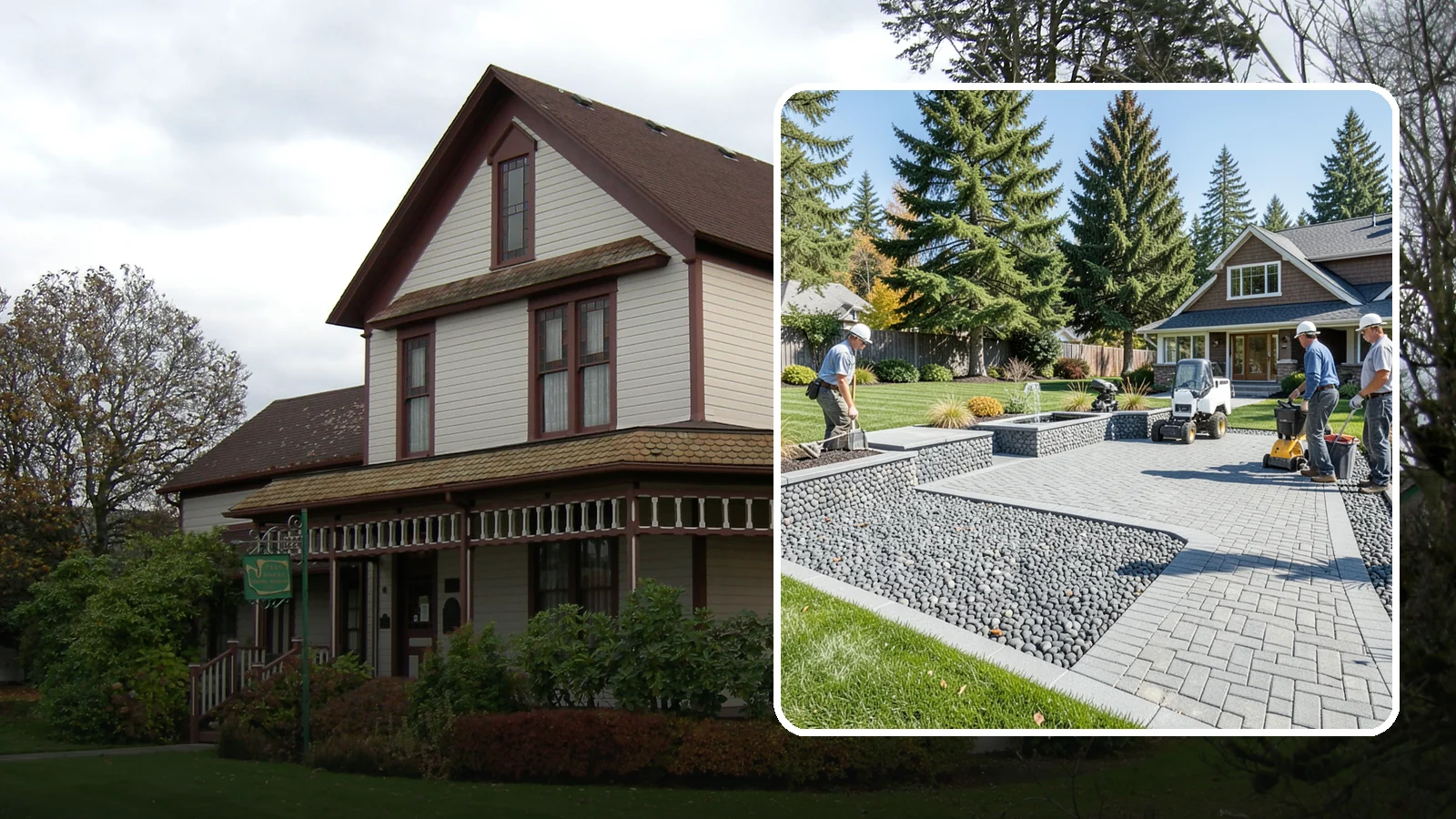Mexican Beach Pebble Installation in Sumner, Pierce County, WA - Smooth, dark, ocean-tumbled pebbles that deliver a refined, high-end look for modern beds and water features.
