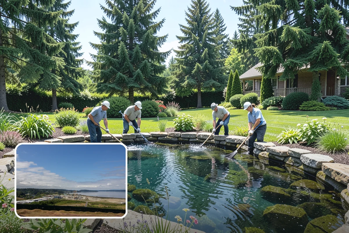 Mexican Beach Pebble Installation in University Place, Pierce County, WA - Elegant, uniform finish for high-end designs