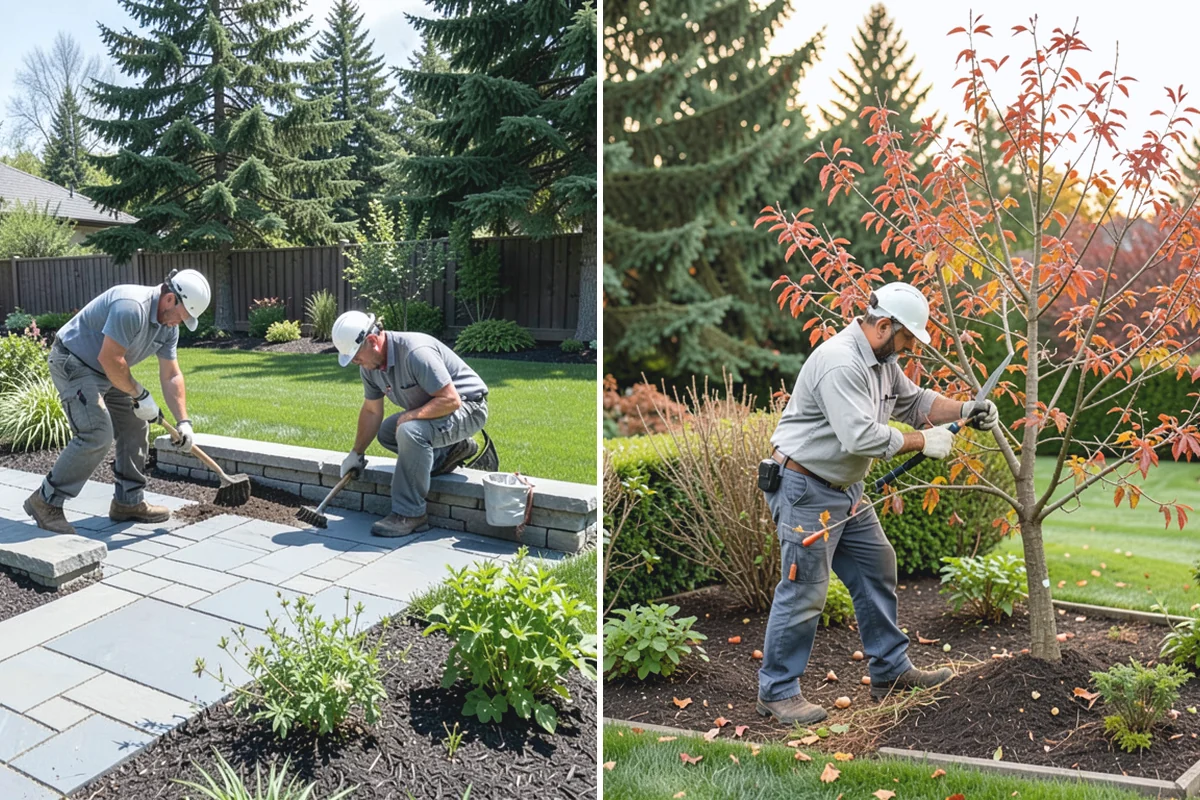 Mexican Beach Pebble Installation in Wilkeson, Pierce County, WA - Shape and grade the feature bed with clean, defined edges