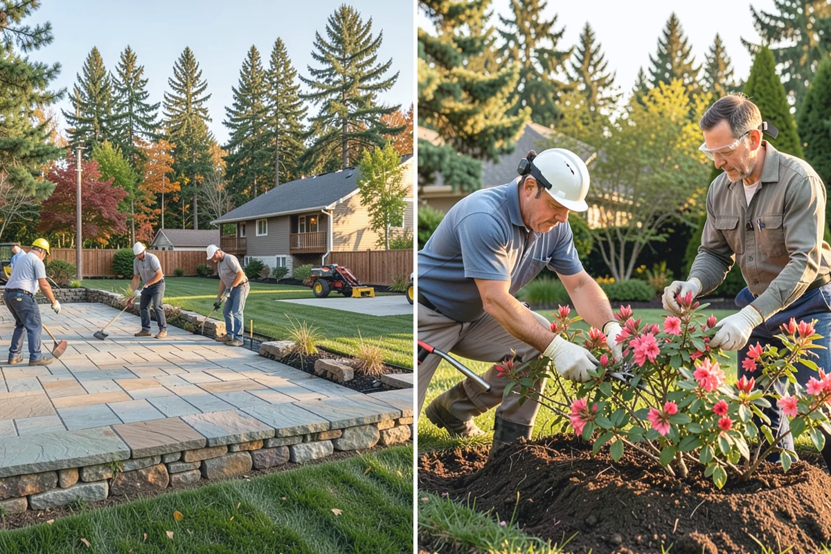 Mexican Beach Pebble Installation in Woodinville, King County, WA - Shape and grade the feature bed with clean, defined edges