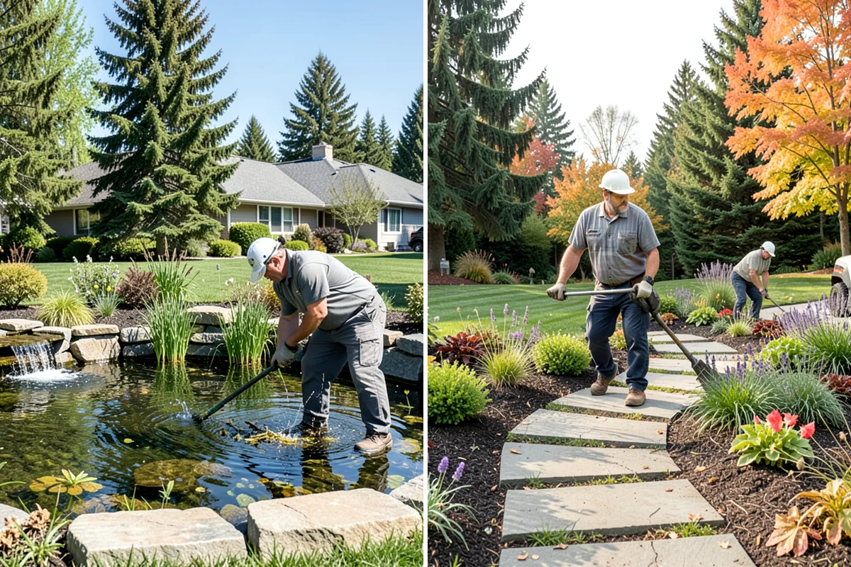 Monthly Landscape Maintenance in Enumclaw, King County, WA - Assess whether a monthly cadence fits the property's growth rate