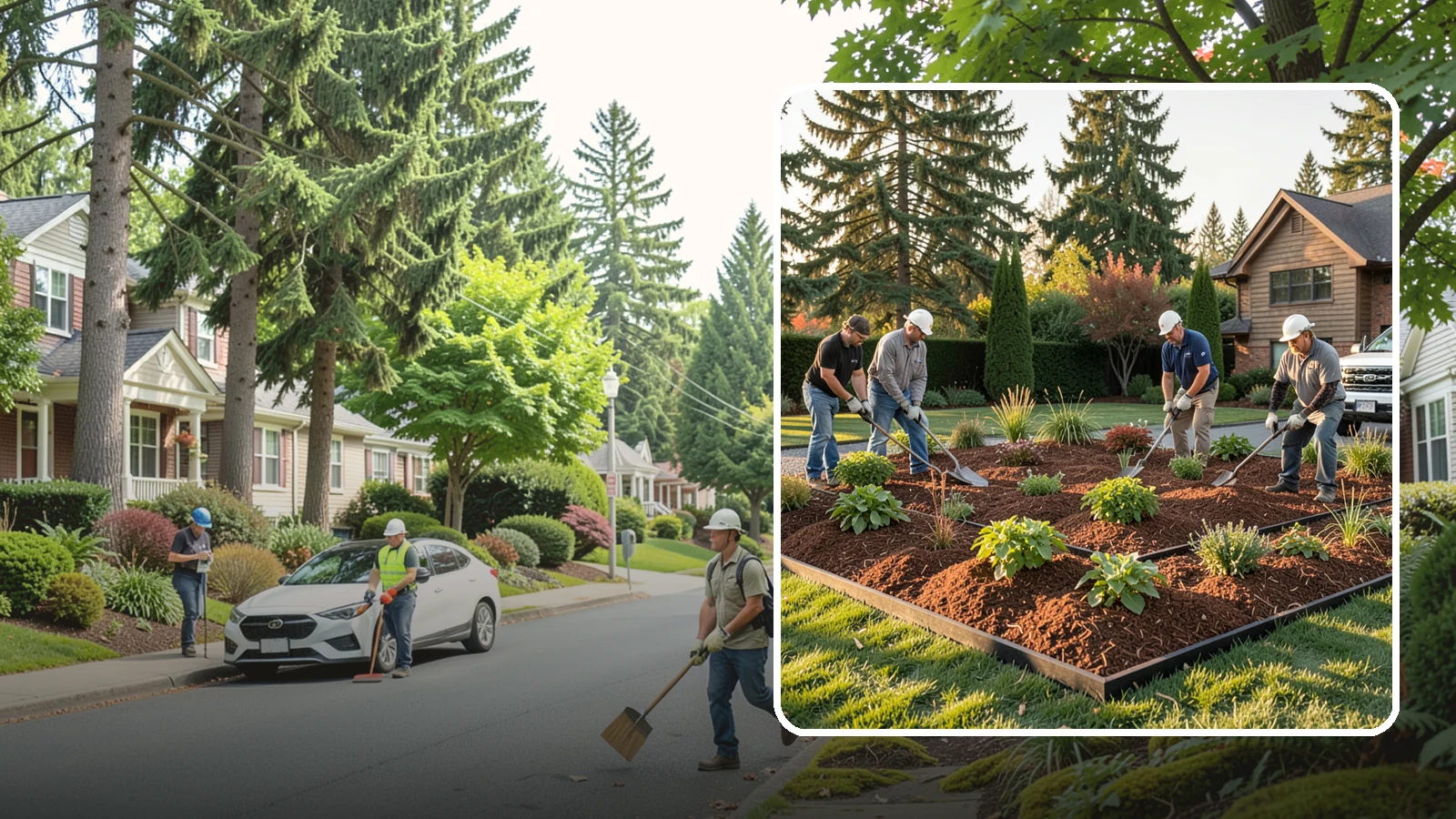 Mulch Installation in Beaux Arts Village, King County, WA - Fresh mulch spread across beds to lock in moisture, block weeds, and give your landscape a clean, finished look.