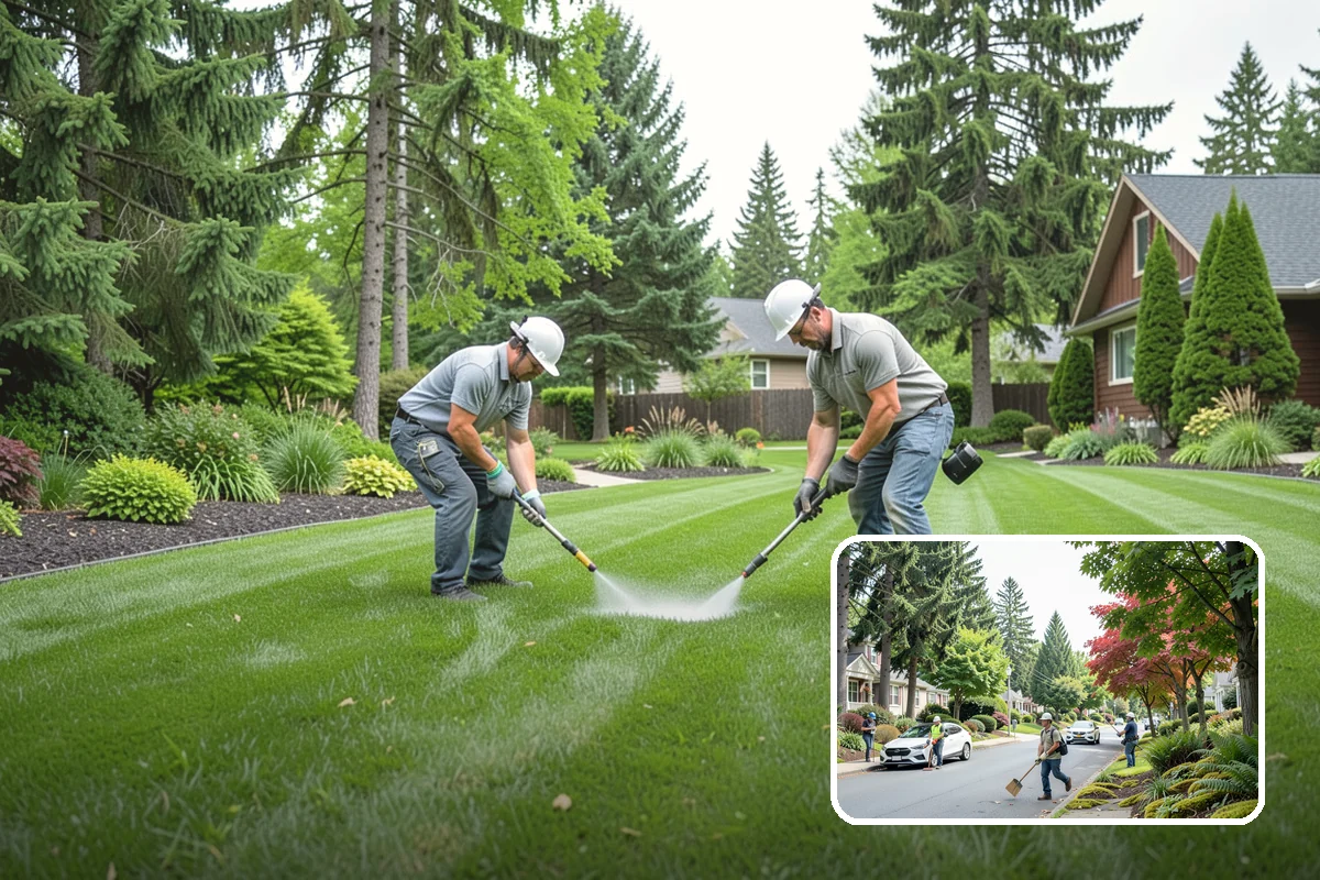 Mulch Installation in Beaux Arts Village, King County, WA - Locks in soil moisture and cuts watering