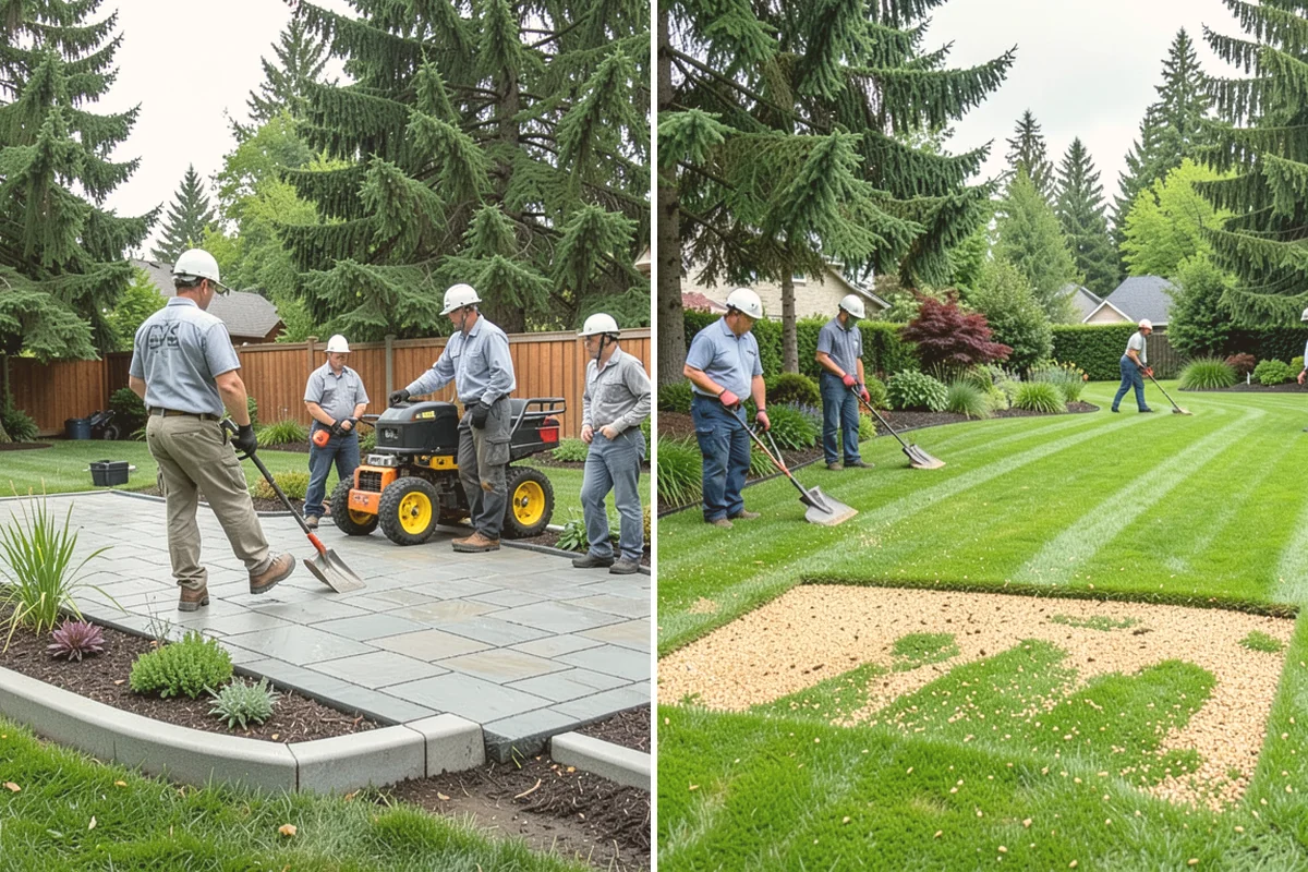 Mulch Installation in Bellevue, King County, WA - Edge and define the bed lines