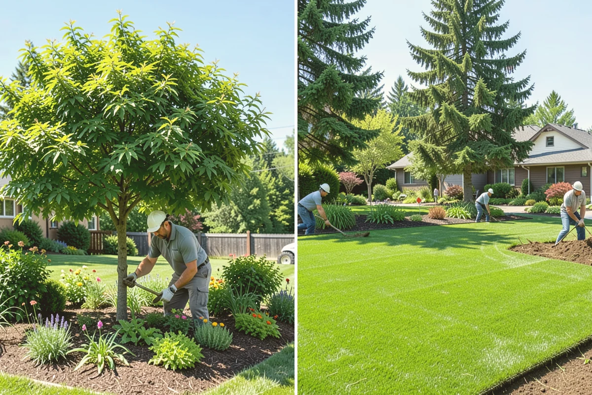 Mulch Installation in Brier, Snohomish County, WA - Edge and define the bed lines