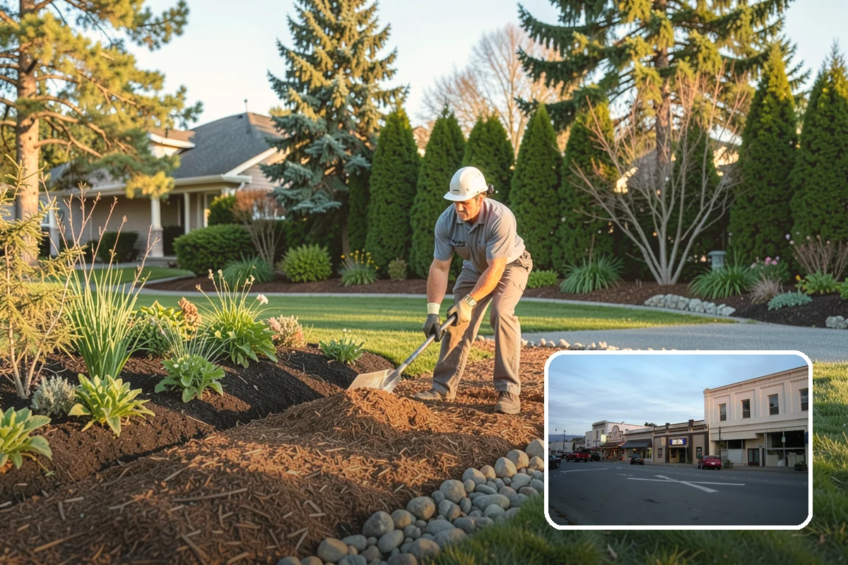 Mulch Installation in Burlington, Skagit County, WA - Locks in soil moisture and cuts watering