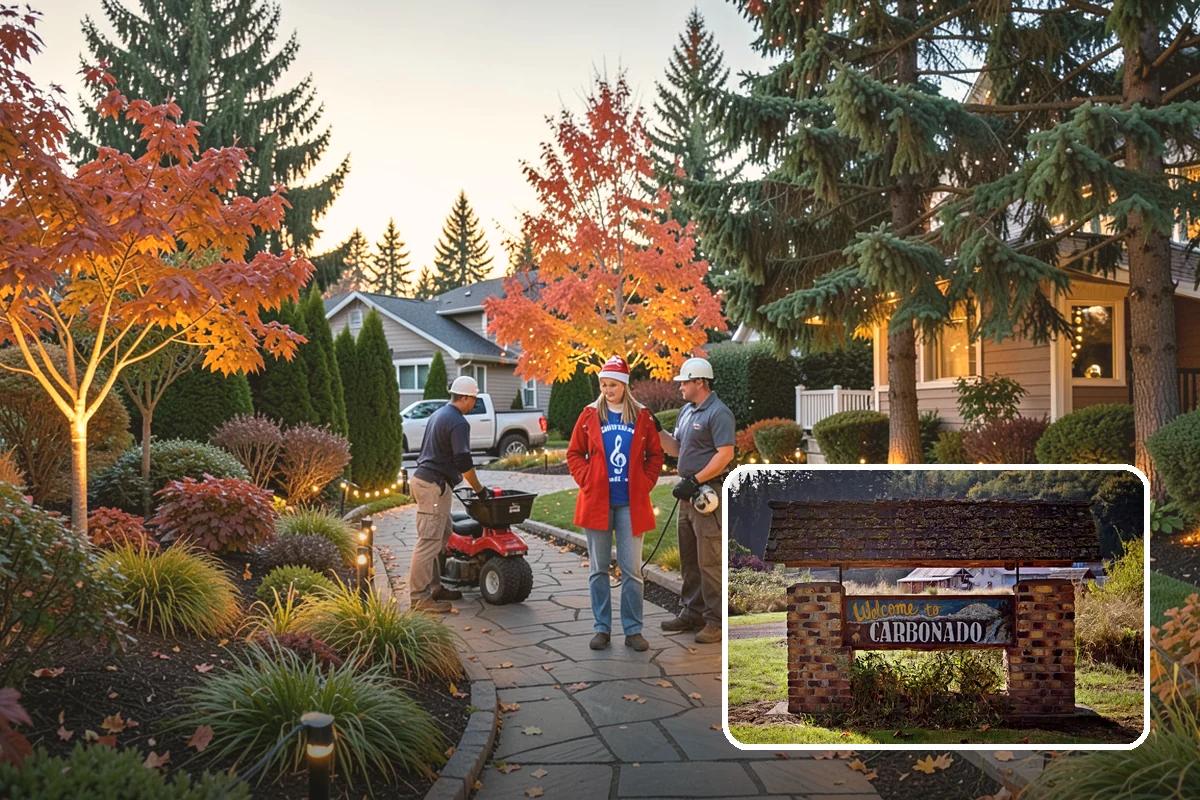 Mulch Installation in Carbonado, Pierce County, WA - Locks in soil moisture and cuts watering