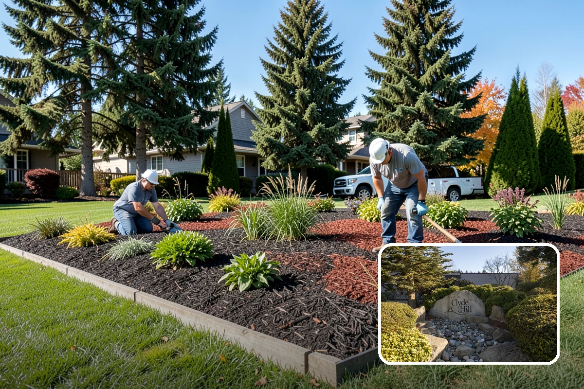 Mulch Installation in Clyde Hill, King County, WA - Locks in soil moisture and cuts watering
