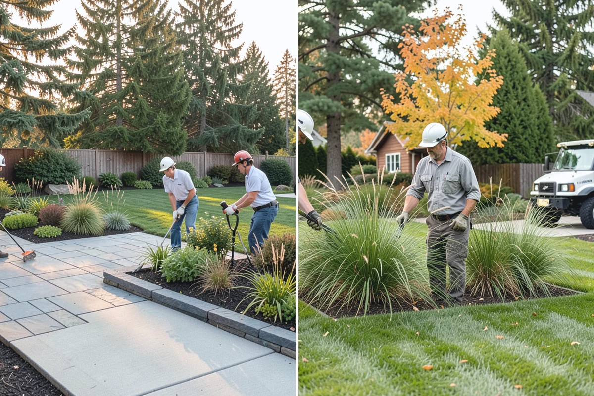 Mulch Installation in Coupeville, Island County, WA - Edge and define the bed lines