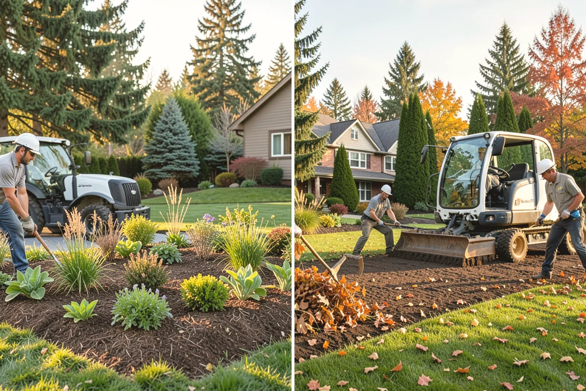 Mulch Installation in Covington, King County, WA - Edge and define the bed lines