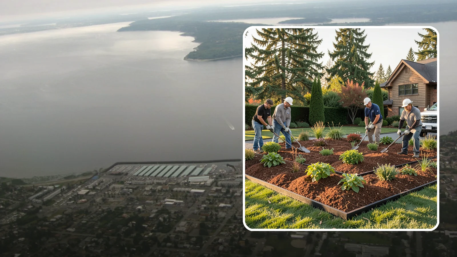 Mulch Installation in Des Moines, King County, WA - Fresh mulch spread across beds to lock in moisture, block weeds, and give your landscape a clean, finished look.