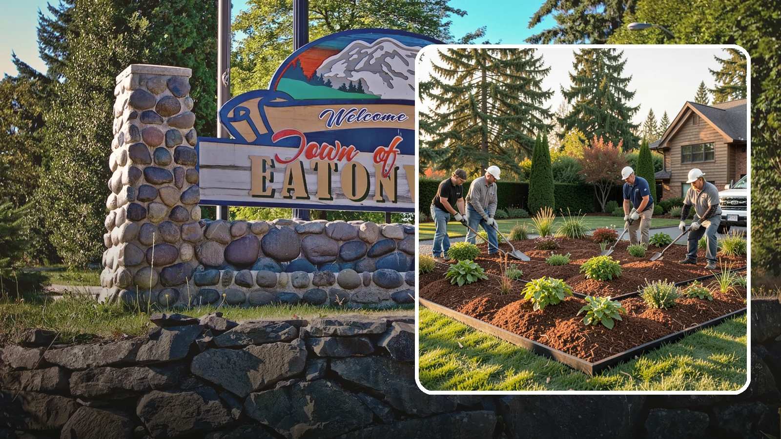 Mulch Installation in Eatonville, Pierce County, WA - Fresh mulch spread across beds to lock in moisture, block weeds, and give your landscape a clean, finished look.