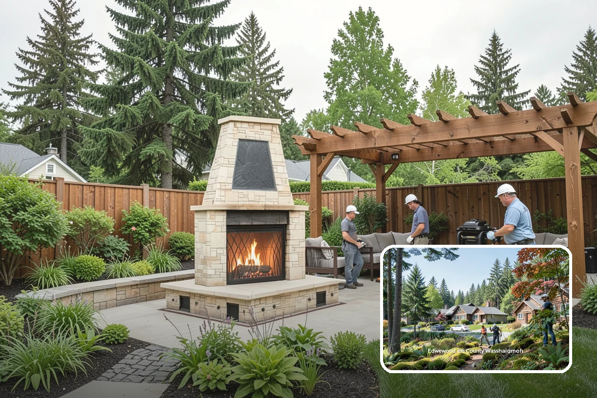 Mulch Installation in Edgewood, Pierce County, WA - Locks in soil moisture and cuts watering
