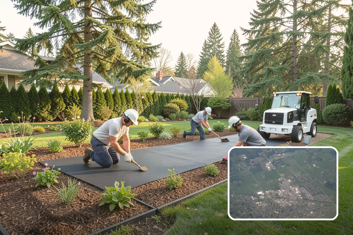 Mulch Installation in Enumclaw, King County, WA - Locks in soil moisture and cuts watering