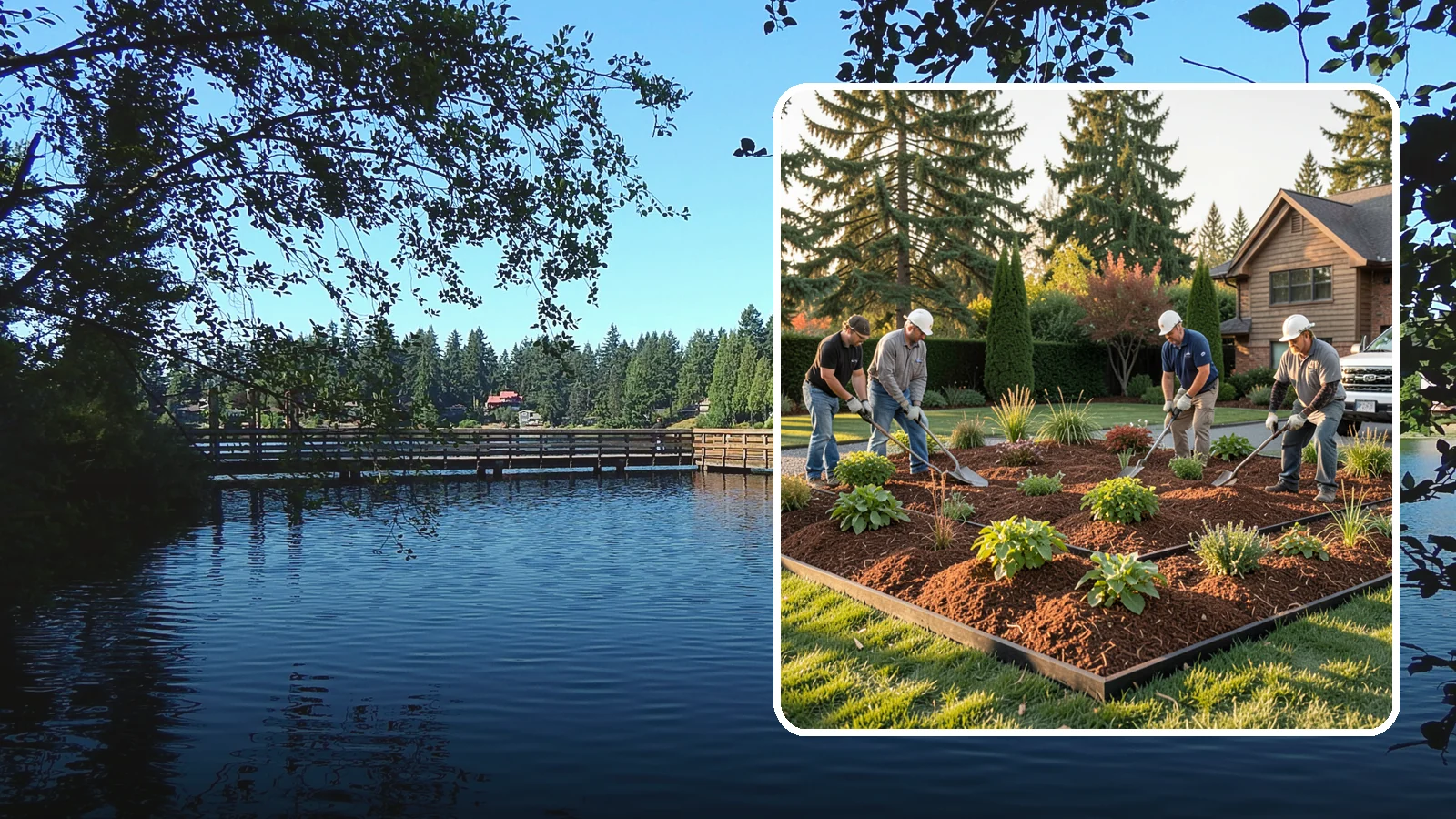 Mulch Installation in Federal Way, King County, WA - Fresh mulch spread across beds to lock in moisture, block weeds, and give your landscape a clean, finished look.
