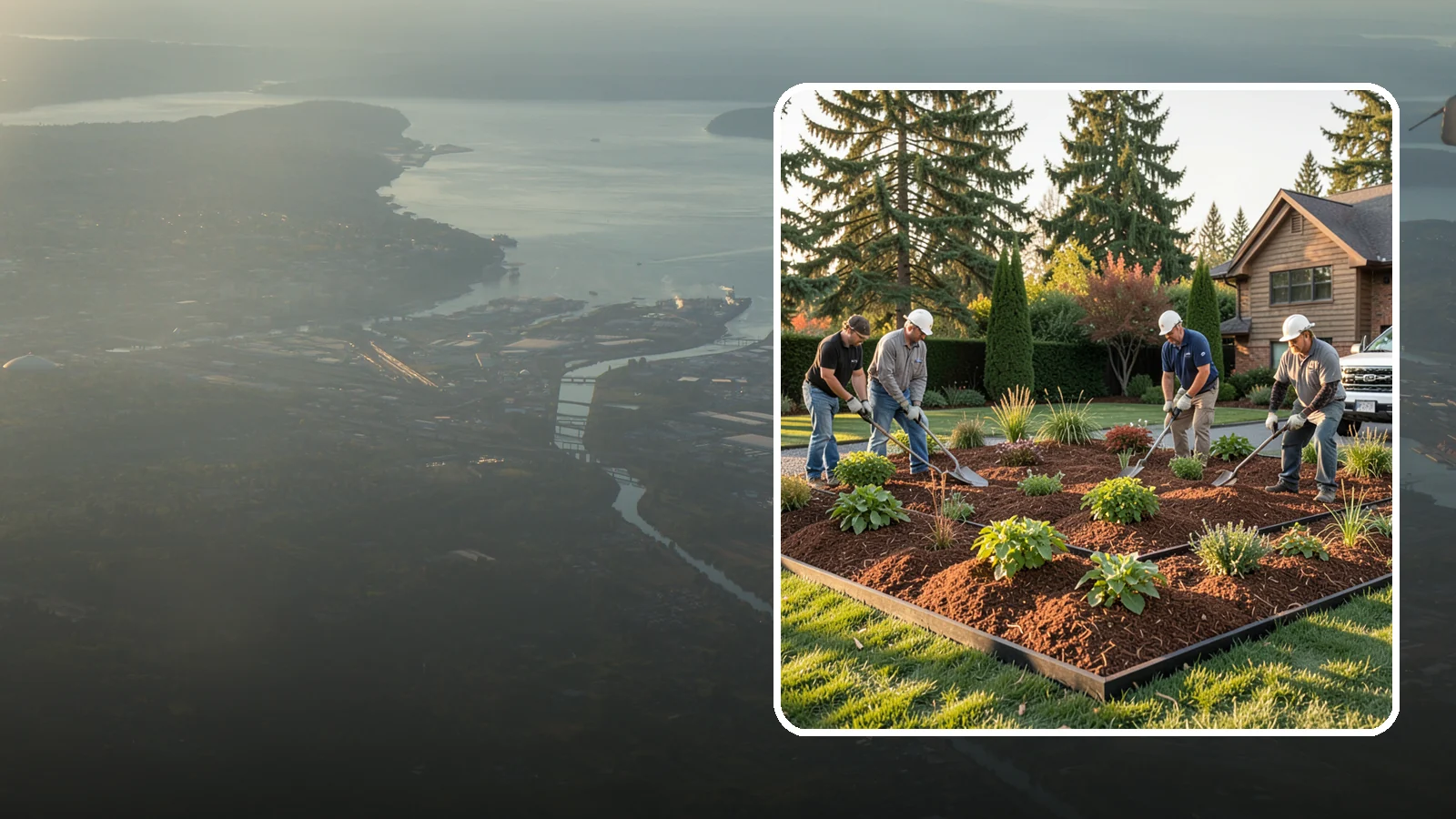Mulch Installation in Fife, Pierce County, WA - Fresh mulch spread across beds to lock in moisture, block weeds, and give your landscape a clean, finished look.
