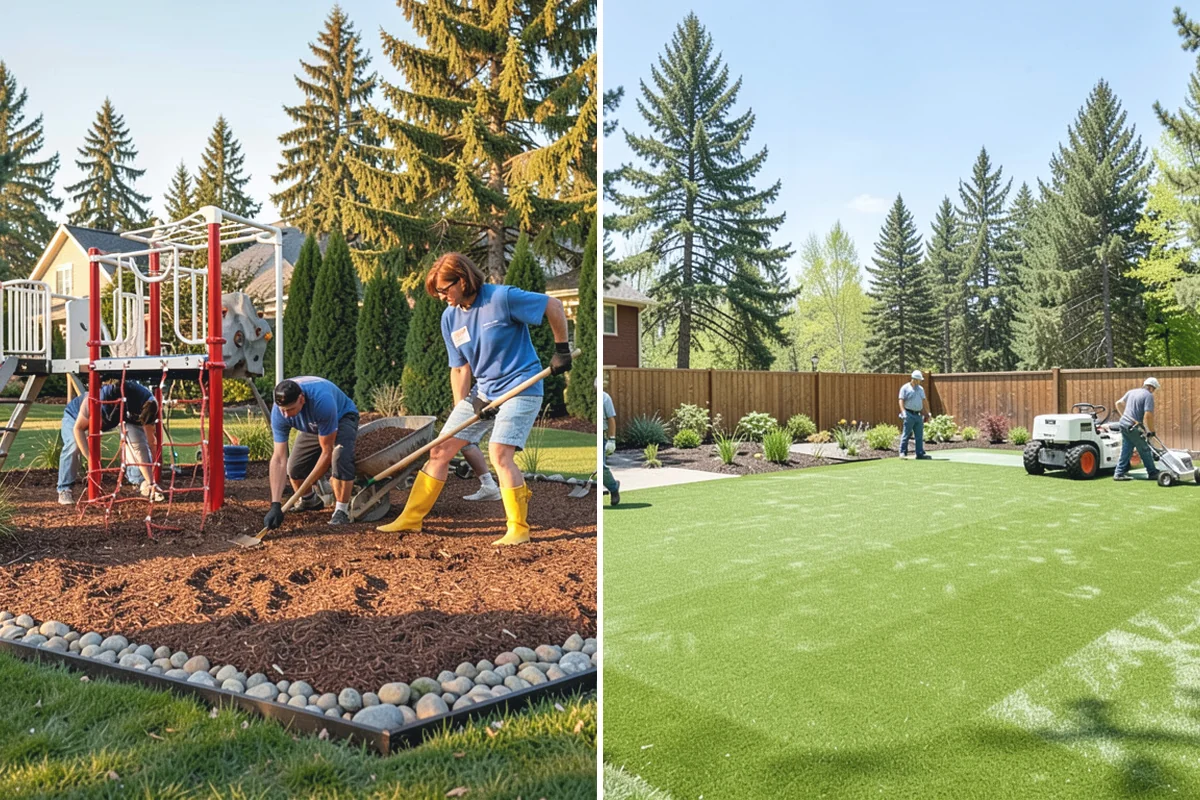 Mulch Installation in Gold Bar, Snohomish County, WA - Edge and define the bed lines