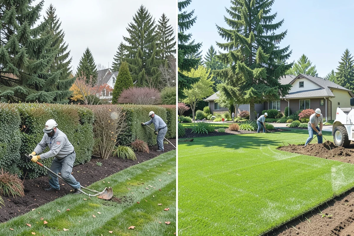 Mulch Installation in Granite Falls, Snohomish County, WA - Edge and define the bed lines