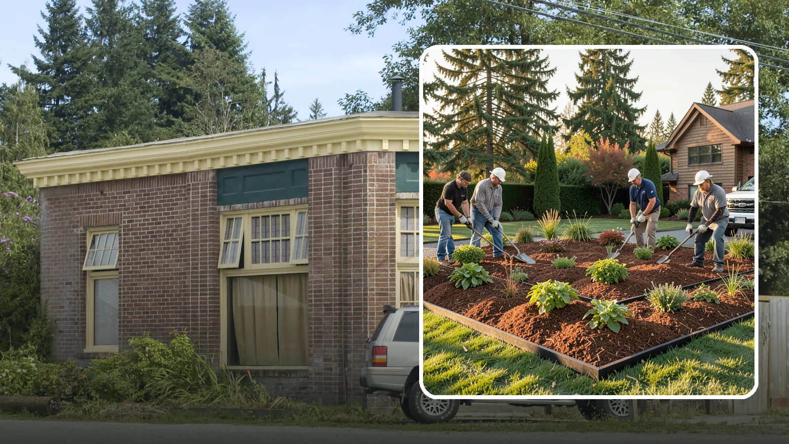 Mulch Installation in Hamilton, Skagit County, WA - Fresh mulch spread across beds to lock in moisture, block weeds, and give your landscape a clean, finished look.